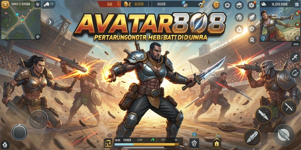 Tangkapan layar menunjukkan aksi seru dalam permainan Battle Royale.