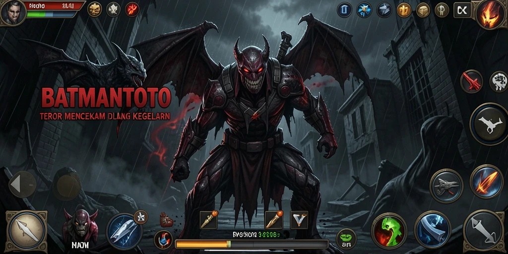 Screenshot menampilkan suasana mencekam dalam game BATMANTOTO.