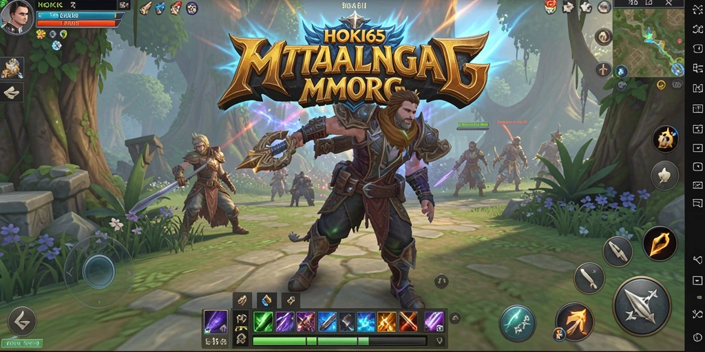 Screenshot gameplay HOKI65 yang menampilkan aksi pertempuran seru.