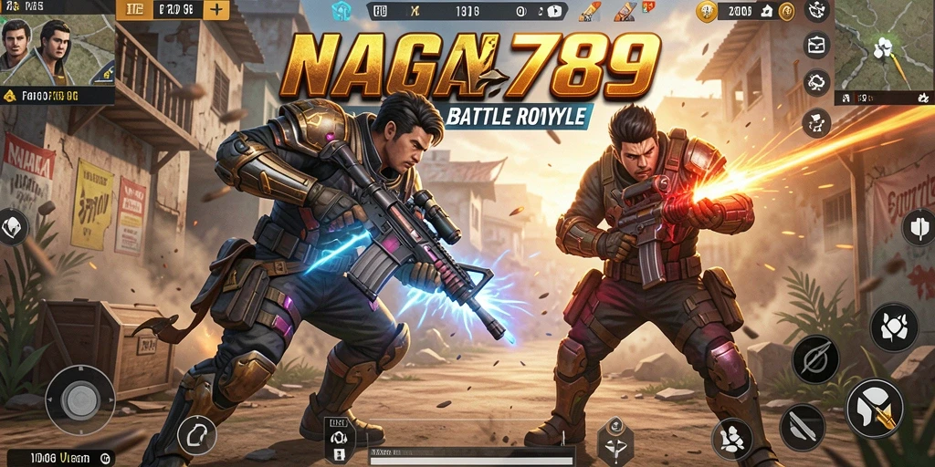 Screenshot gameplay NAGA789 yang menggambarkan aksi pertempuran seru.